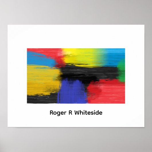 Art abstrait 4 impression par Roger R Whiteside (Devant)