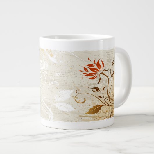 Art Abstrait 50 Jumbo Mug (Devant droit)