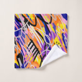 Art Abstrait audacieux et expressif (Gant de toilette)