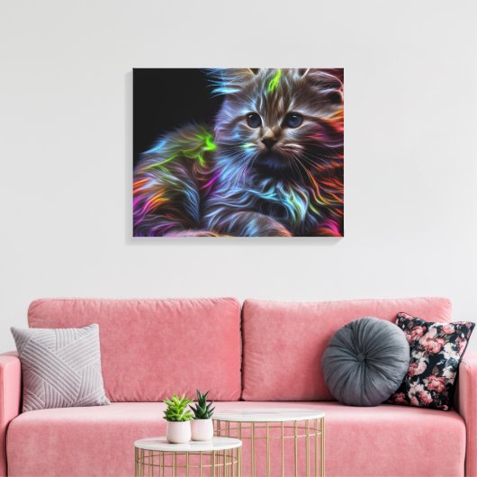 Art Abstrait avec toile de chat (Insitu(Salon))