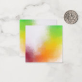 Art Abstrait Blanc Modèle Rouge Jaune orange (Devant/Arrière en situation)