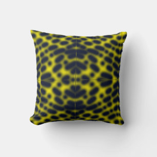 Art Abstrait Blue Kaleidoscope Coussin Cushion