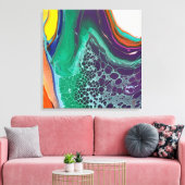 Art Abstrait Canvas coloré unique Impression (Insitu(Salon))