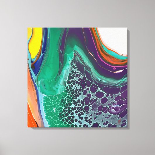 Art Abstrait Canvas coloré unique Impression (Recto)
