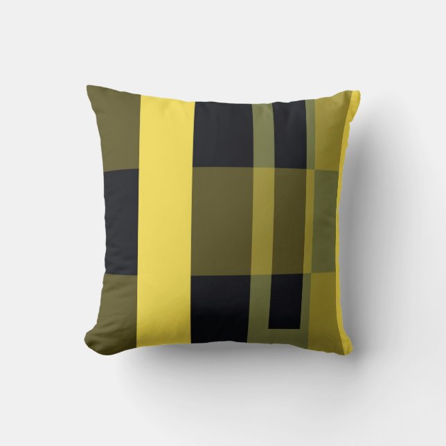 Art Abstrait coloré motif rayures Coussin (Recto)