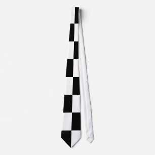 Art abstrait cravate noir et blanc