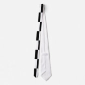 Art abstrait cravate noir et blanc (Dos)