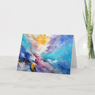 Art abstrait de carte de voeux