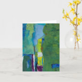 Art abstrait de cartes pour notes vides (Fleur jaune)