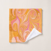 Art Abstrait de marbre en marbre jaune (Gant de toilette)