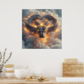 🔥 Art Abstrait de Serpent de Feu pour Décoration (Cuisine)