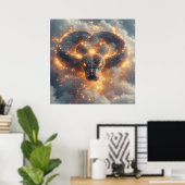 🔥 Art Abstrait de Serpent de Feu pour Décoration (Bureau à domicile)