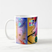 Art abstrait et tasse inspirée cubiste (Gauche)