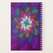 Art abstrait fractal de fleurs psychédéliques colo (Dos)