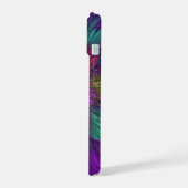 Art abstrait fractal de fleurs psychédéliques colo (Côté gauche)