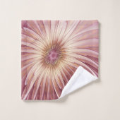 Art Abstrait Fractal Fleur & Tons de Bourgogne (Gant de toilette)