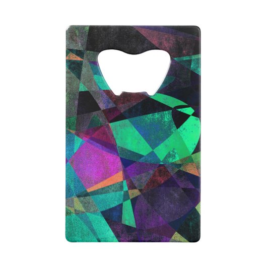 Art abstrait géométrique, coloré, texturisé (Devant)