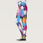 Art Abstrait - Leggings colorés - Paint Splash (Gauche)