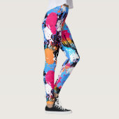 Art Abstrait - Leggings colorés - Paint Splash (Droite)