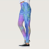 Art Abstrait leggings violet rose pour femmes (Gauche)