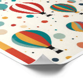 art abstrait ludique poster cirque (Coin)