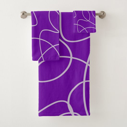 Art Abstrait moderne en violet (En situation)