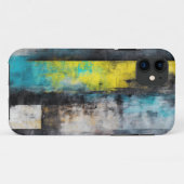 Art Abstrait moderne iPhone 11 Coque (Dos (Horizontal))