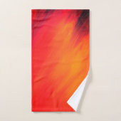 Art Abstrait original jaune et orange (Serviette à main)
