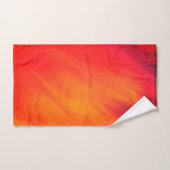 Art Abstrait original jaune et orange (Serviette à main)