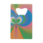 Art abstrait papillon bleu (Dos)