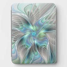 Art abstrait papillon bleu vert fantasy fractal