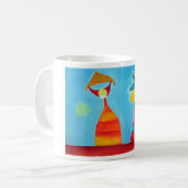 Art Abstrait Peinture couple Relation Amour Mug (Devant gauche)