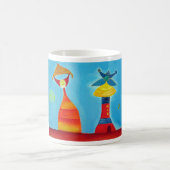 Art Abstrait Peinture couple Relation Amour Mug (Centre)