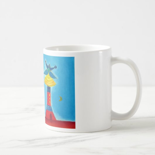Art Abstrait Peinture couple Relation Amour Mug (Droite)