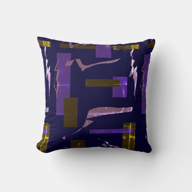 Art Abstrait Peinture D'Un Coussin Coussin Type (Recto)