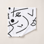 Art Abstrait Peinture D'Une Sorte (Gant de toilette)