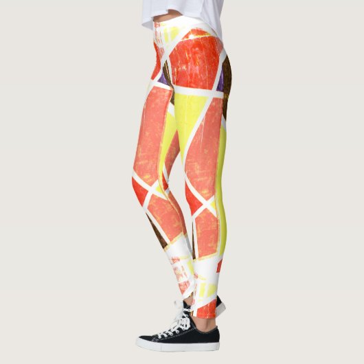 Art Abstrait Peinture D'Une Sorte De Leggings (Gauche)