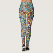 Art Abstrait Peinture D'Une Sorte De Leggings (Dos)