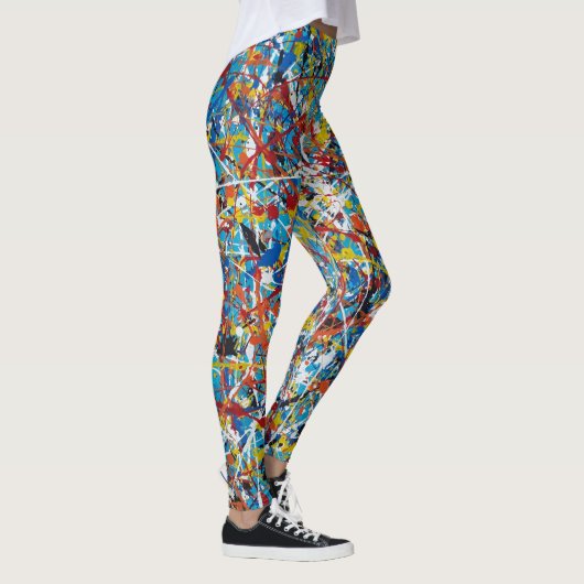 Art Abstrait Peinture D'Une Sorte De Leggings (Droite)