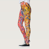 Art Abstrait Peinture D'Une Sorte De Leggings (Gauche)