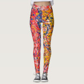 Art Abstrait Peinture D'Une Sorte De Leggings (Devant)