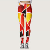 Art Abstrait Peinture D'Une Sorte De Leggings (Devant)