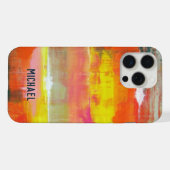 Art Abstrait personnalisé rouge rose rose (Verso Horizontal)