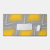 Art Abstrait rectangulaire gris (Clavier et souris)