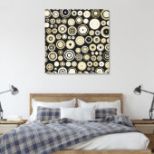 Art Abstrait rétro - Toile enveloppée (Insitu(Chambre))