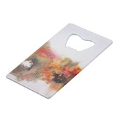 Art Abstrait rouge Brown orange blanc (Dos Angle)