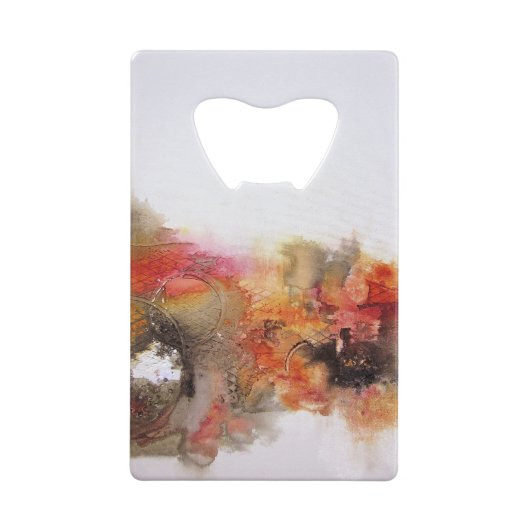 Art Abstrait rouge Brown orange blanc (Dos)