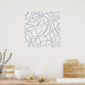Art Abstrait simple | Poster (Cuisine)