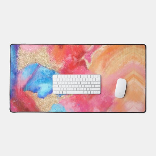 Art Abstrait SOFT AS STONE Desk Mat (Clavier et souris)