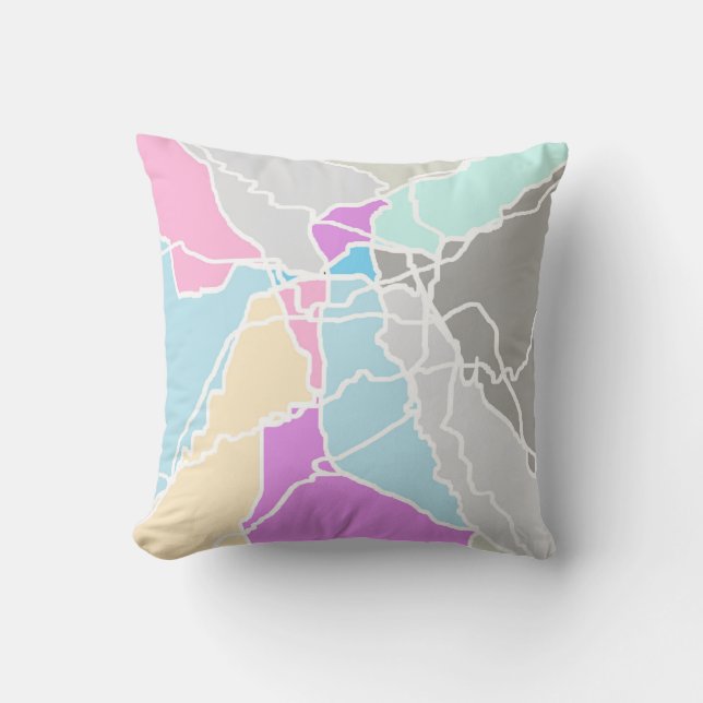 Art abstrait style moderne design original coussin (Recto)